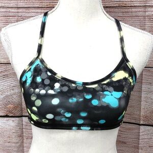 Ivivva Black and Blue Racerback Sports Bra Size 14